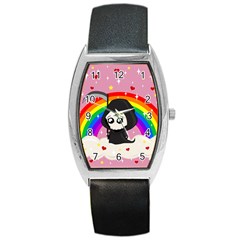 Cute Grim Reaper Barrel Style Metal Watch by Valentinaart