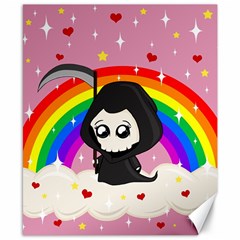 Cute Grim Reaper Canvas 8  X 10  by Valentinaart