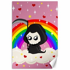 Cute Grim Reaper Canvas 20  X 30   by Valentinaart