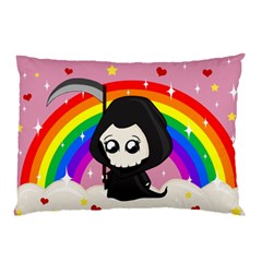 Cute Grim Reaper Pillow Case by Valentinaart