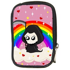 Cute Grim Reaper Compact Camera Cases by Valentinaart