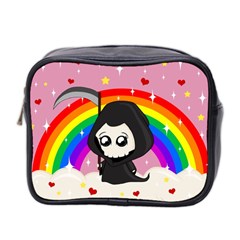 Cute Grim Reaper Mini Toiletries Bag 2-side by Valentinaart