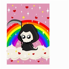 Cute Grim Reaper Large Garden Flag (two Sides) by Valentinaart