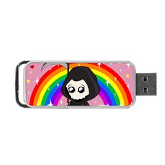 Cute Grim Reaper Portable Usb Flash (two Sides) by Valentinaart