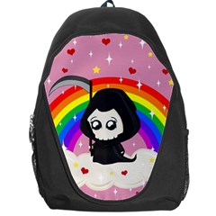 Cute Grim Reaper Backpack Bag by Valentinaart