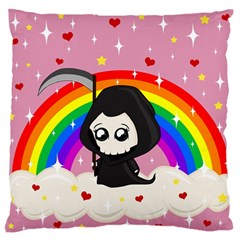 Cute Grim Reaper Standard Flano Cushion Case (one Side) by Valentinaart