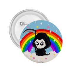 Cute Grim Reaper 2 25  Buttons by Valentinaart