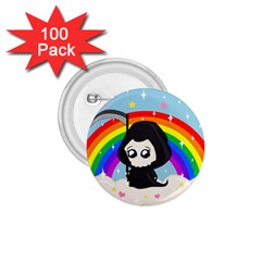 Cute Grim Reaper 1 75  Buttons (100 Pack)  by Valentinaart