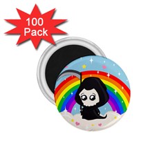 Cute Grim Reaper 1 75  Magnets (100 Pack)  by Valentinaart