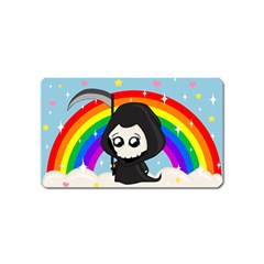 Cute Grim Reaper Magnet (name Card) by Valentinaart