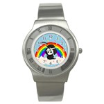 Cute Grim Reaper Stainless Steel Watch Front