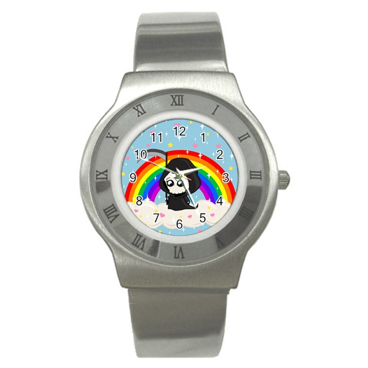 Cute Grim Reaper Stainless Steel Watch