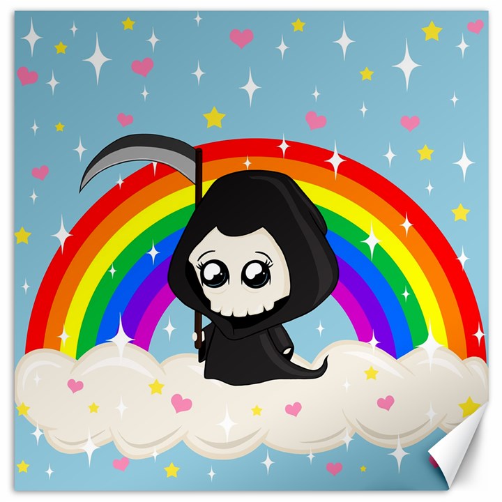 Cute Grim Reaper Canvas 20  x 20  