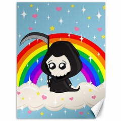 Cute Grim Reaper Canvas 36  X 48   by Valentinaart