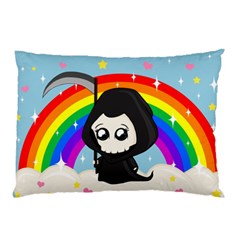 Cute Grim Reaper Pillow Case by Valentinaart