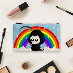 Cute Grim Reaper Cosmetic Bag (small)  by Valentinaart