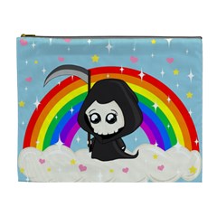 Cute Grim Reaper Cosmetic Bag (xl) by Valentinaart