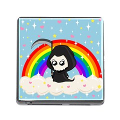 Cute Grim Reaper Memory Card Reader (square) by Valentinaart