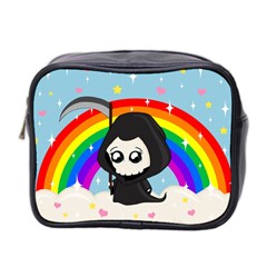 Cute Grim Reaper Mini Toiletries Bag 2-side by Valentinaart