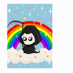 Cute Grim Reaper Large Garden Flag (two Sides) by Valentinaart