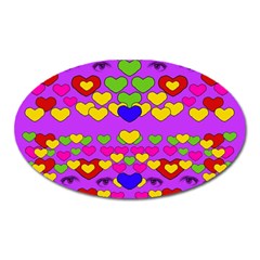 I Love This Lovely Hearty One Oval Magnet by pepitasart