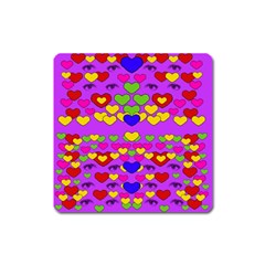 I Love This Lovely Hearty One Square Magnet by pepitasart