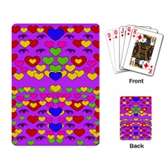 I Love This Lovely Hearty One Playing Card by pepitasart