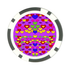 I Love This Lovely Hearty One Poker Chip Card Guard by pepitasart