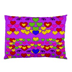 I Love This Lovely Hearty One Pillow Case (two Sides) by pepitasart