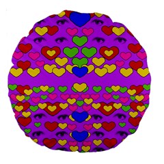 I Love This Lovely Hearty One Large 18  Premium Round Cushions