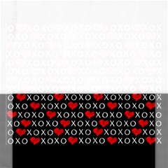 Xoxo Valentines Day Pattern Rectangular Jigsaw Puzzl by Valentinaart