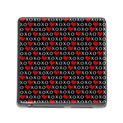 Xoxo Valentines Day Pattern Memory Card Reader (square) by Valentinaart