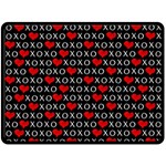 XOXO Valentines day pattern Fleece Blanket (Large)  80 x60  Blanket Front