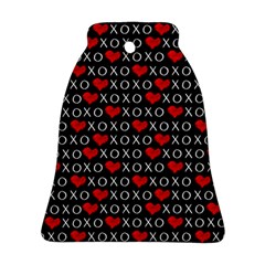 Xoxo Valentines Day Pattern Ornament (bell) by Valentinaart