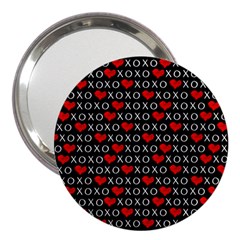 Xoxo Valentines Day Pattern 3  Handbag Mirrors by Valentinaart