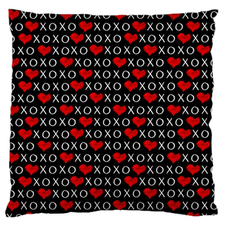 XOXO Valentines day pattern Standard Flano Cushion Case (One Side)