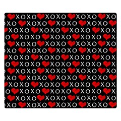 Xoxo Valentines Day Pattern Double Sided Flano Blanket (small)  by Valentinaart