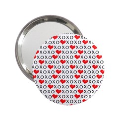 Xoxo Valentines Day Pattern 2 25  Handbag Mirrors by Valentinaart