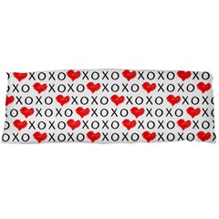 Xoxo Valentines Day Pattern Body Pillow Case (dakimakura) by Valentinaart