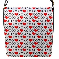 Xoxo Valentines Day Pattern Flap Messenger Bag (s) by Valentinaart