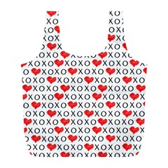 Xoxo Valentines Day Pattern Full Print Recycle Bags (l)  by Valentinaart