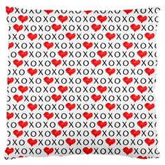 Xoxo Valentines Day Pattern Standard Flano Cushion Case (two Sides) by Valentinaart