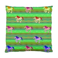 Rainbow Ponies Standard Cushion Case (one Side) by CosmicEsoteric