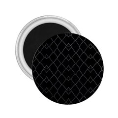 Black And White Grid Pattern 2 25  Magnets by dflcprints