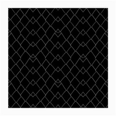 Black And White Grid Pattern Medium Glasses Cloth (2-side) by dflcprints