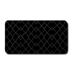 Black And White Grid Pattern Medium Bar Mats by dflcprints