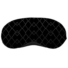 Black And White Grid Pattern Sleeping Masks by dflcprints