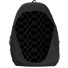 Black And White Grid Pattern Backpack Bag by dflcprints