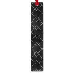 Black And White Grid Pattern Large Book Marks by dflcprints