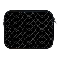 Black And White Grid Pattern Apple Ipad 2/3/4 Zipper Cases by dflcprints